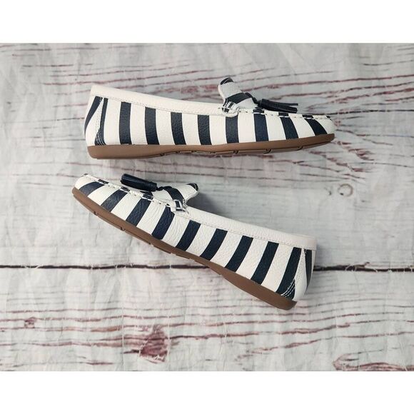 Boden Striped Nautical Tassel Loafer Size 36 NWOB - Picture 4 of 7